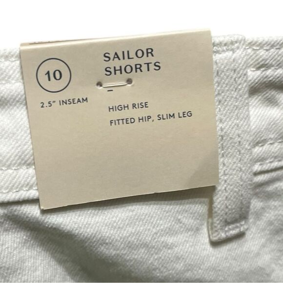 Universal Thread Women's White Denim Sailor Shorts, Size 10, NWT - Picture 4 of 8